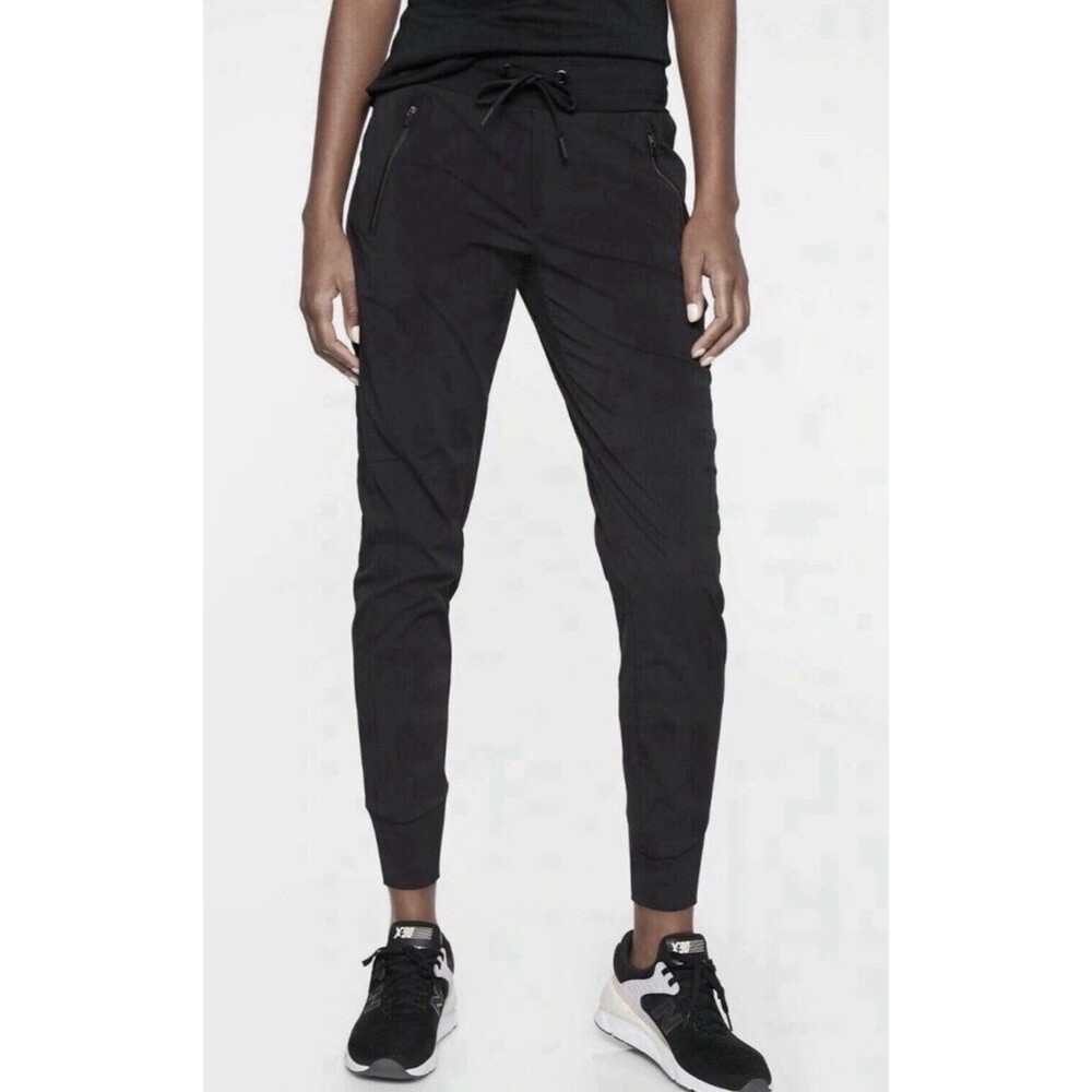 Athleta Size 12 Trekkie North High Rise Jogger Lightweight Ripstop Black 12P